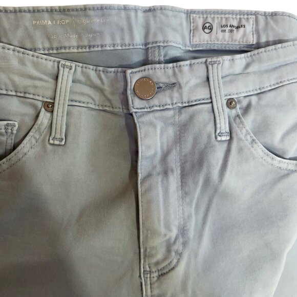 AG Adriano Goldschmied Prima Crop Cigarette Jeans Women's Blue Size 29 Stretch - Picture 10 of 11